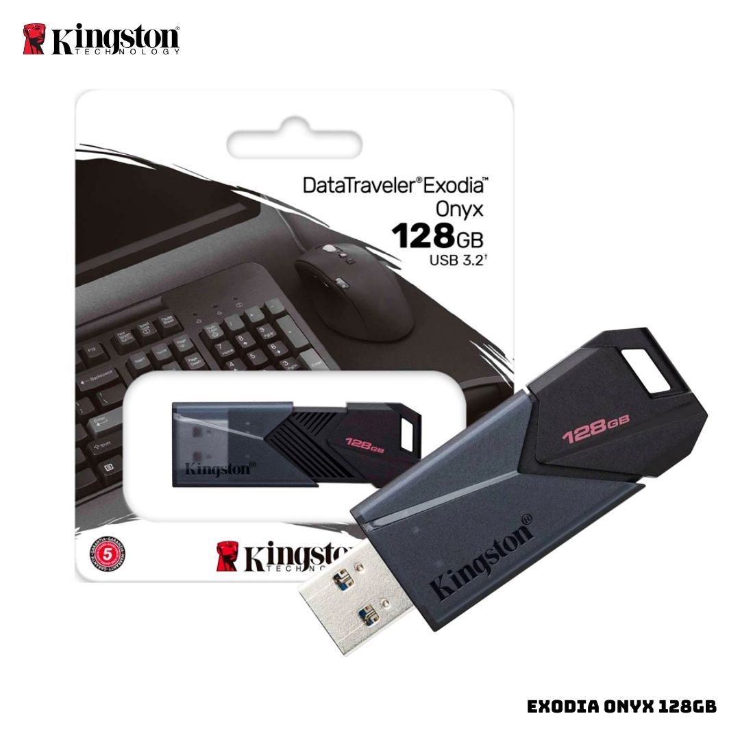 MEMORIA KINGSTON USB 3.2 128GB DATA TRAVELER EXODIA ONYX
